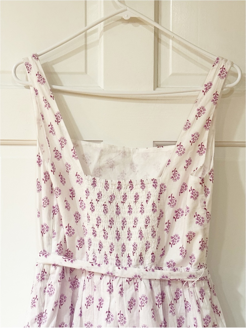 J. Crew Sleeveless Belted Tiered Floral Print Cotton size 6 - Picture 9 of 12